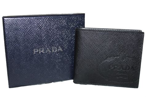 prada large mens wallet|Prada men wallet sale.